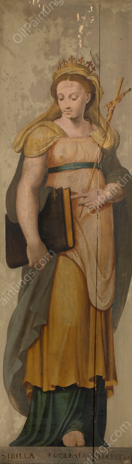 The Sibyl and the Church  by Lambert Van Noort - Hand-Painted Oil Painting Reproduction