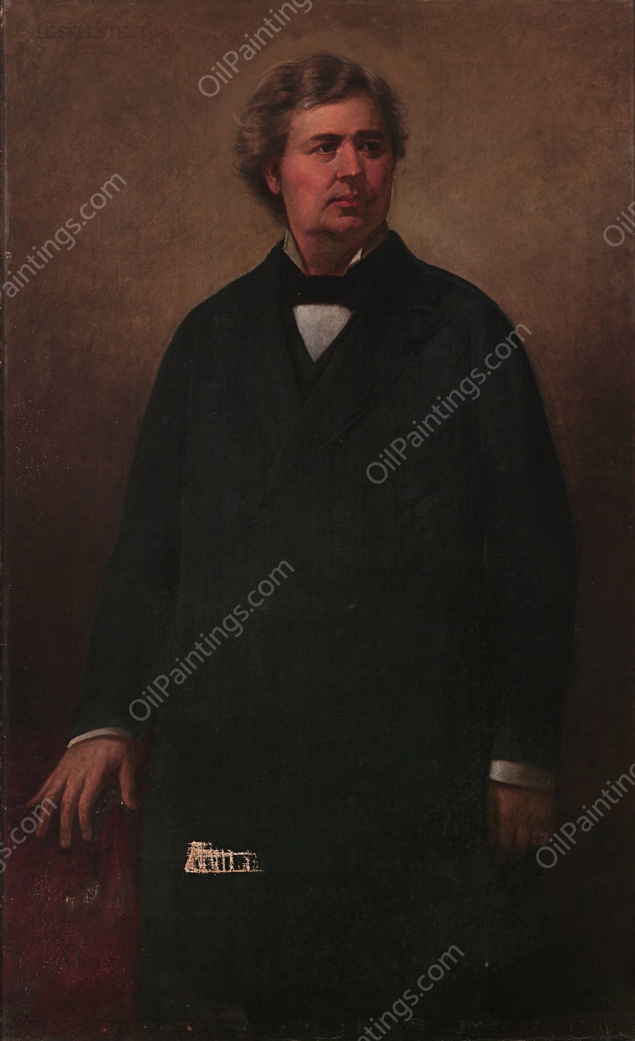 Portrait of Francis Walsingham Tracy by Lars Gustaf Sellstedt - Hand-Painted Oil Painting Reproduction