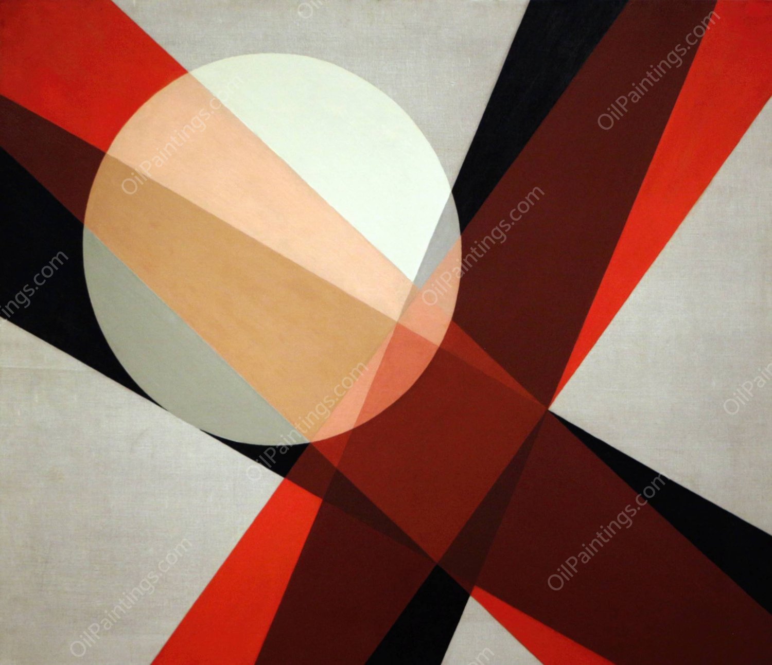 A 19  by Laszlo Moholy-Nagy - Hand-Painted Oil Painting Reproduction