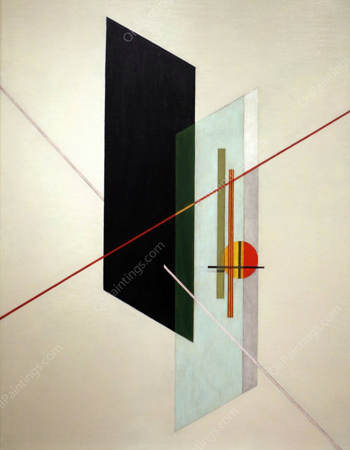A IX  by Laszlo Moholy-Nagy - Hand-Painted Oil Painting Reproduction