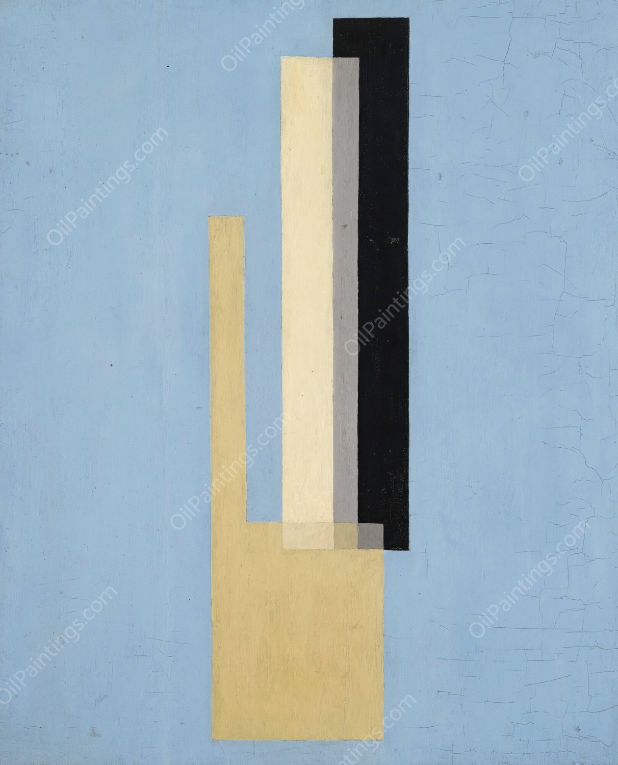 Konstruktion  by Laszlo Moholy-Nagy - Hand-Painted Oil Painting Reproduction