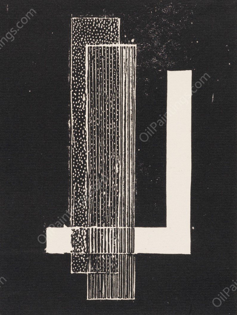 Ohne Titel  by Laszlo Moholy-Nagy - Hand-Painted Oil Painting Reproduction