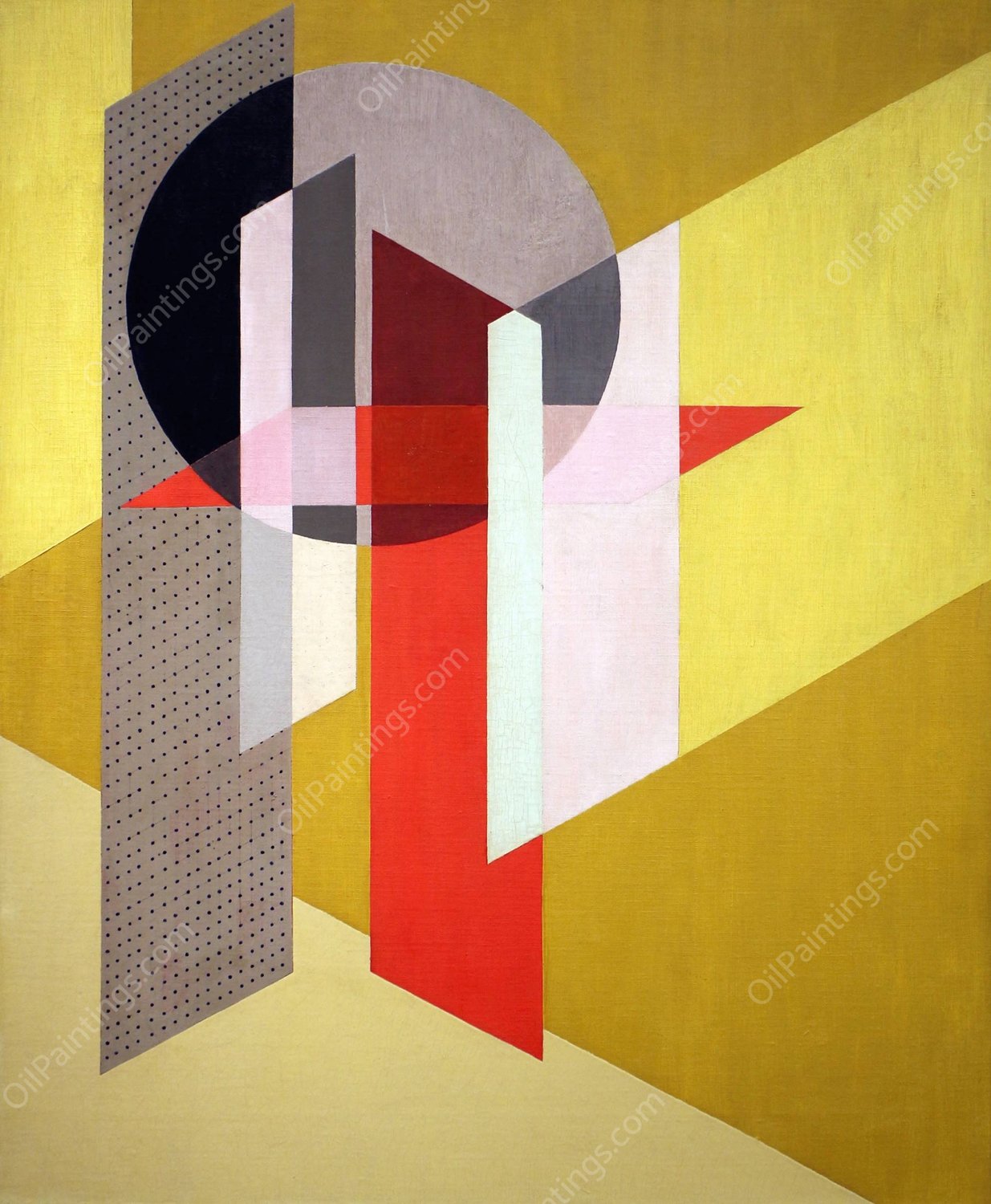 Z VII  by Laszlo Moholy-Nagy - Hand-Painted Oil Painting Reproduction