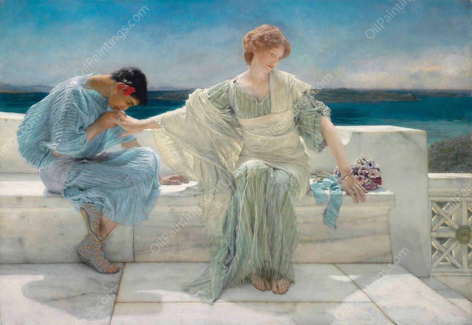 Ask me no more by Lawrence Alma-Tadema - Hand-Painted Oil Painting Reproduction