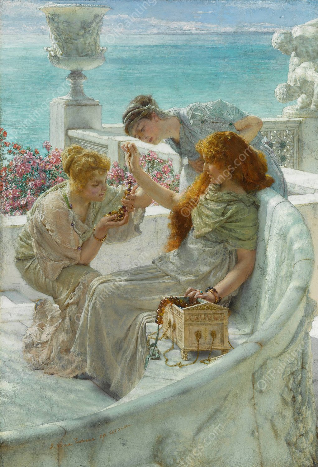 Fortune's Favourite by Lawrence Alma-Tadema - Hand-Painted Oil Painting Reproduction