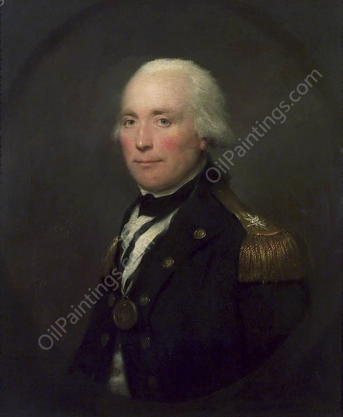 Rear-Admiral Sir Robert Calder, 1745-1815 by Lemuel Francis Abbott - Hand-Painted Oil Painting Reproduction