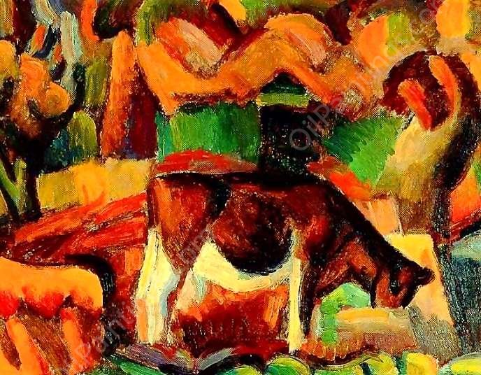 Landscape, Beemster Polder by Leo Gestel - Hand-Painted Oil Painting Reproduction