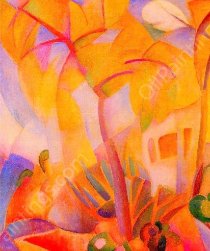 Trees in Mallorca by Leo Gestel - Hand-Painted Oil Painting Reproduction