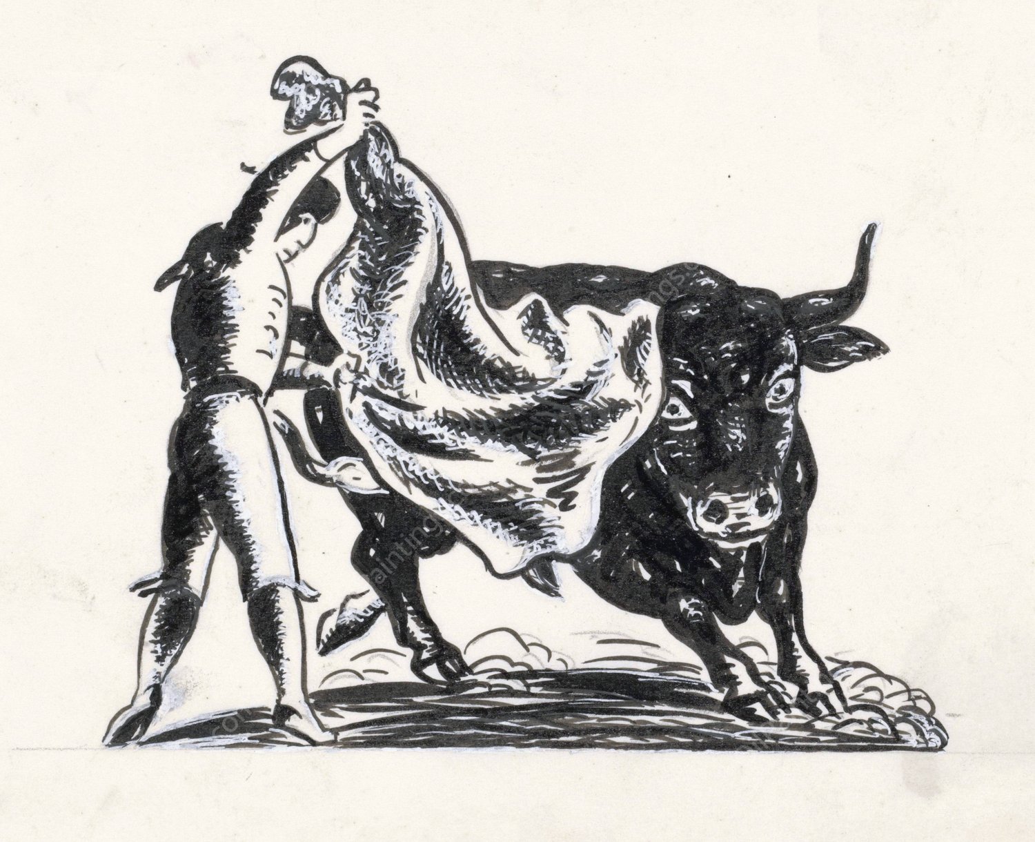 Vignet voor De Gemeenschap  by Leo Gestel - Hand-Painted Oil Painting Reproduction