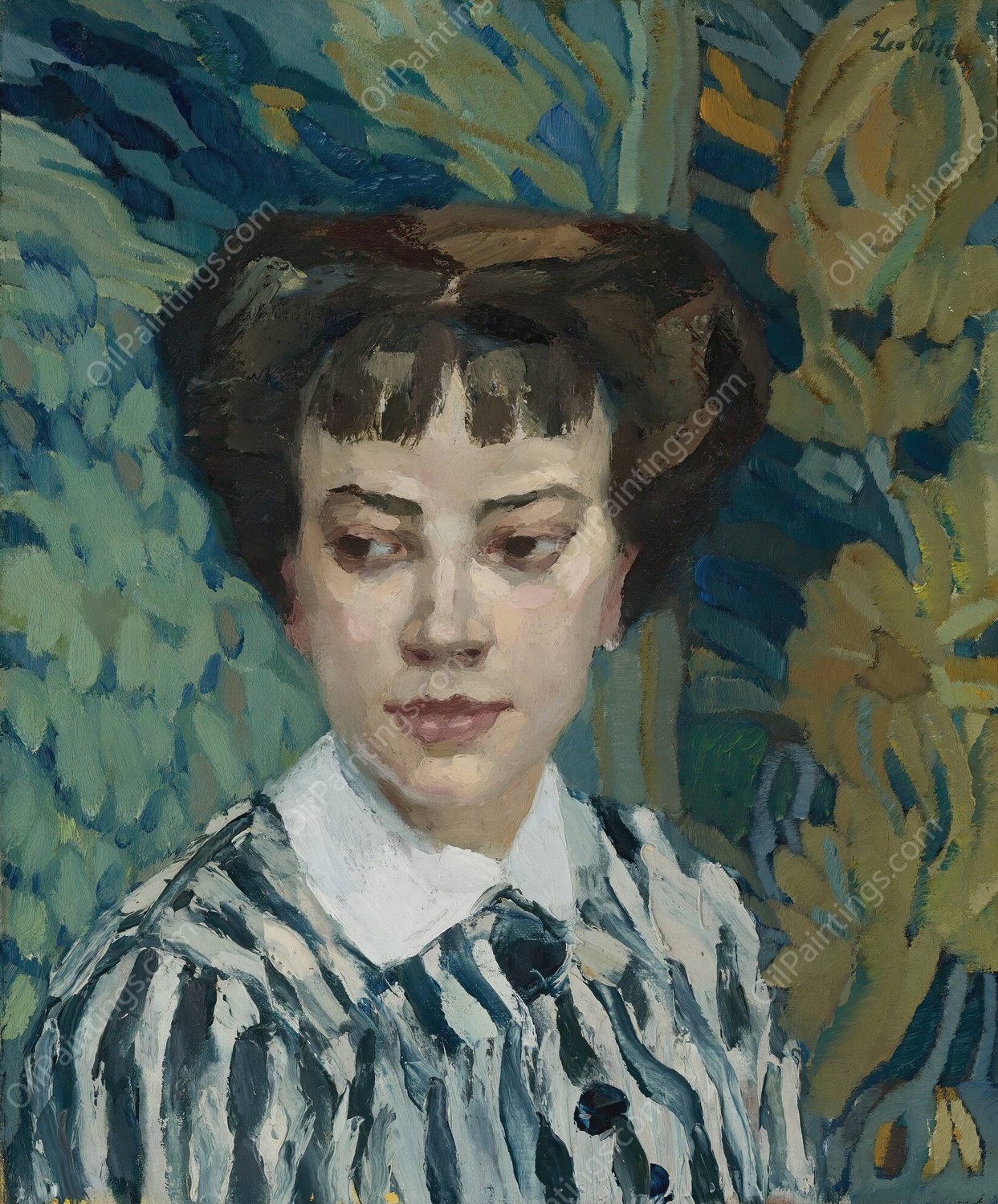 Tico Mewes  by Leo Putz - Hand-Painted Oil Painting Reproduction