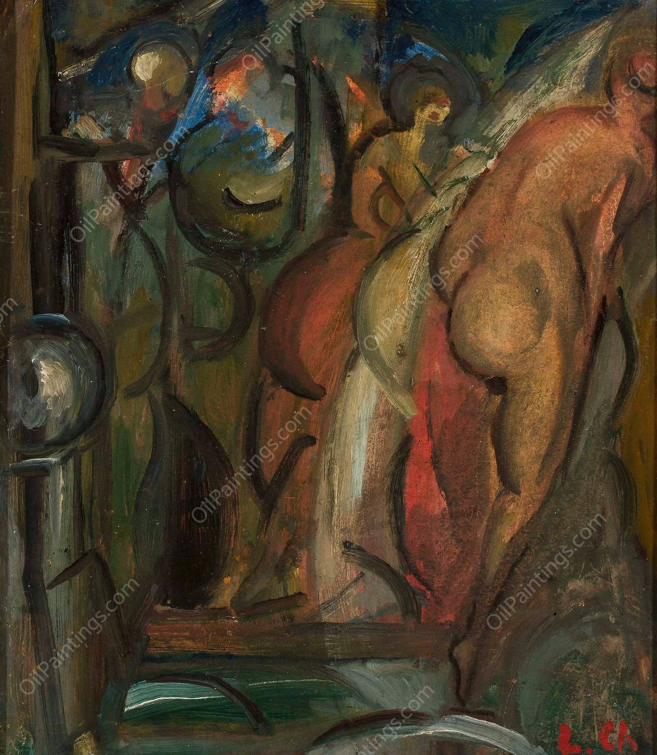 Banquet  by Leon Chwistek - Hand-Painted Oil Painting Reproduction