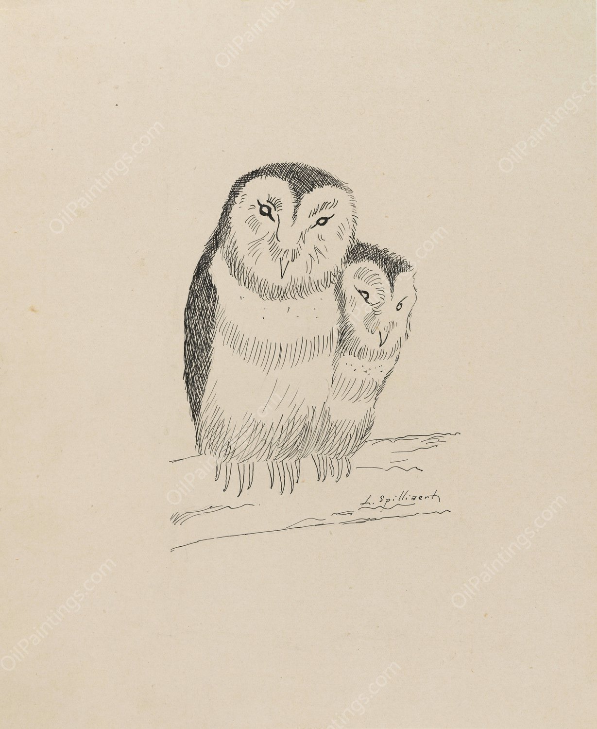 Au temps que Nanette etait perdue  by Leon Spilliaert - Hand-Painted Oil Painting Reproduction