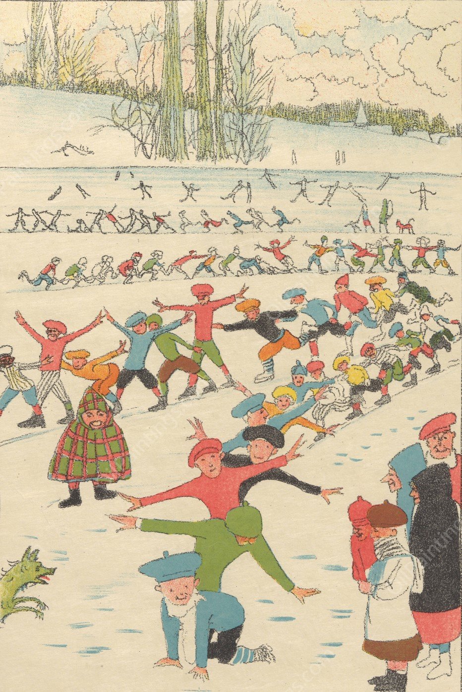 Les plaisirs de la glissoire  by Leon Spilliaert - Hand-Painted Oil Painting Reproduction