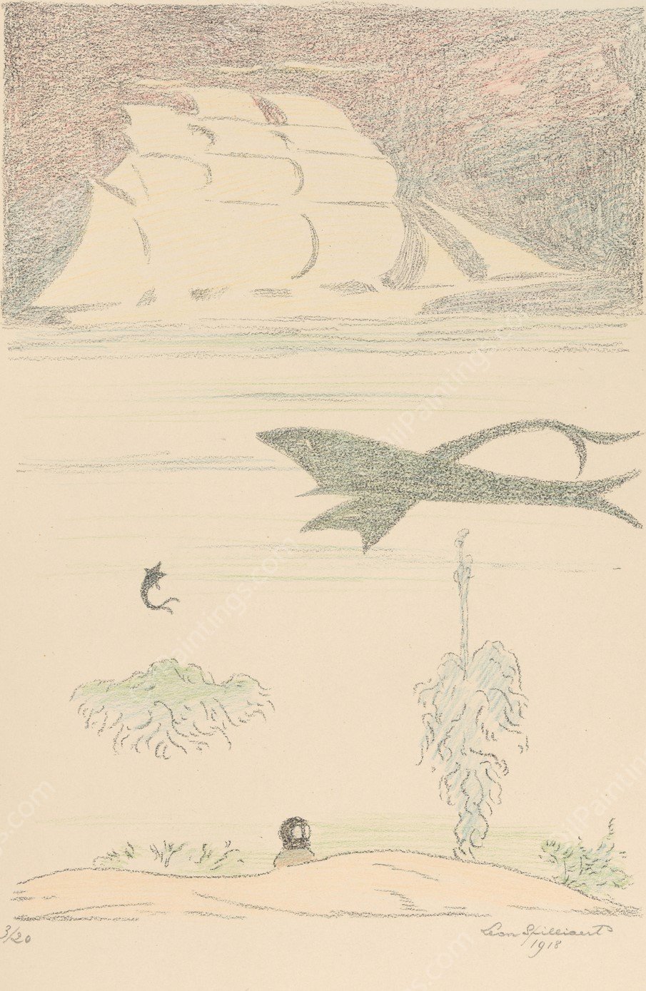 Les Serres Chaudes 8  by Leon Spilliaert - Hand-Painted Oil Painting Reproduction