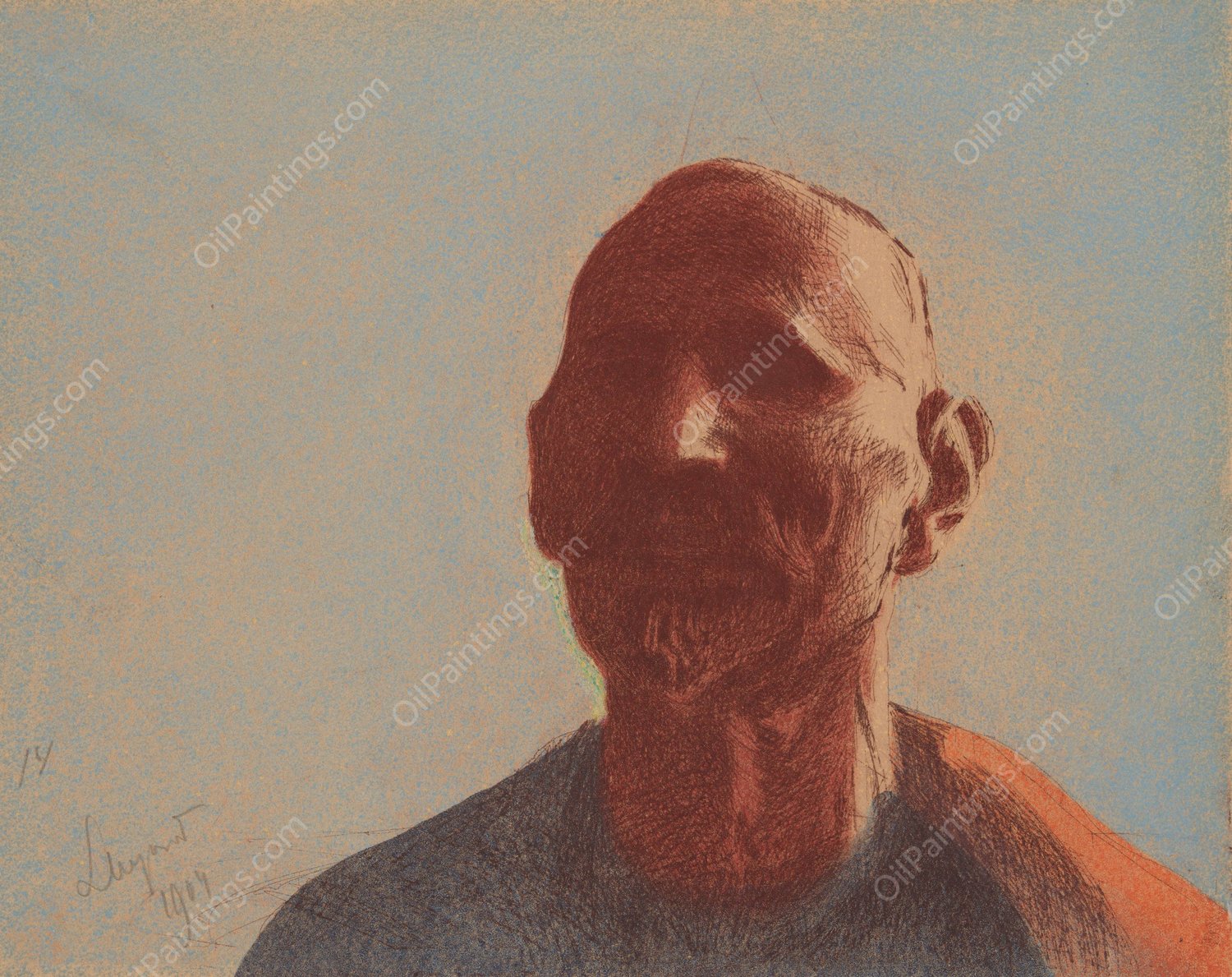 Autoportret  by Leon Wyczolkowski - Hand-Painted Oil Painting Reproduction