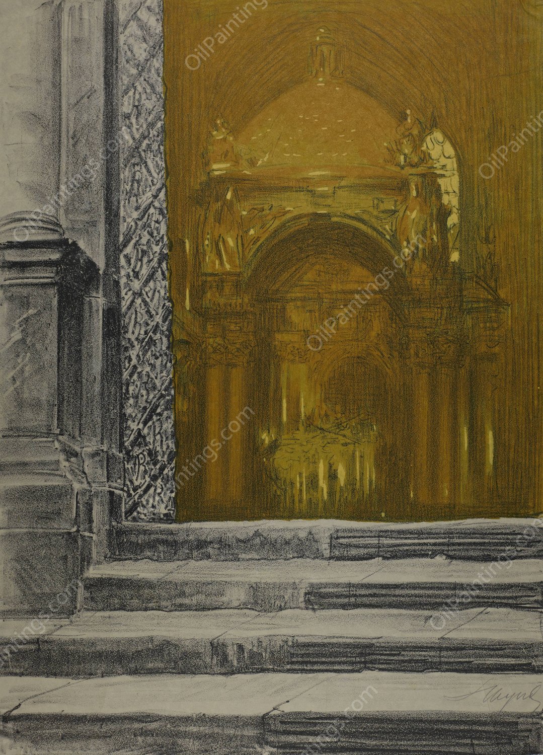 Saint Stanislaus  by Leon Wyczolkowski - Hand-Painted Oil Painting Reproduction