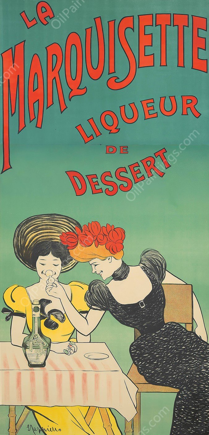 La Marquisette  by Leonetto Cappiello - Hand-Painted Oil Painting Reproduction