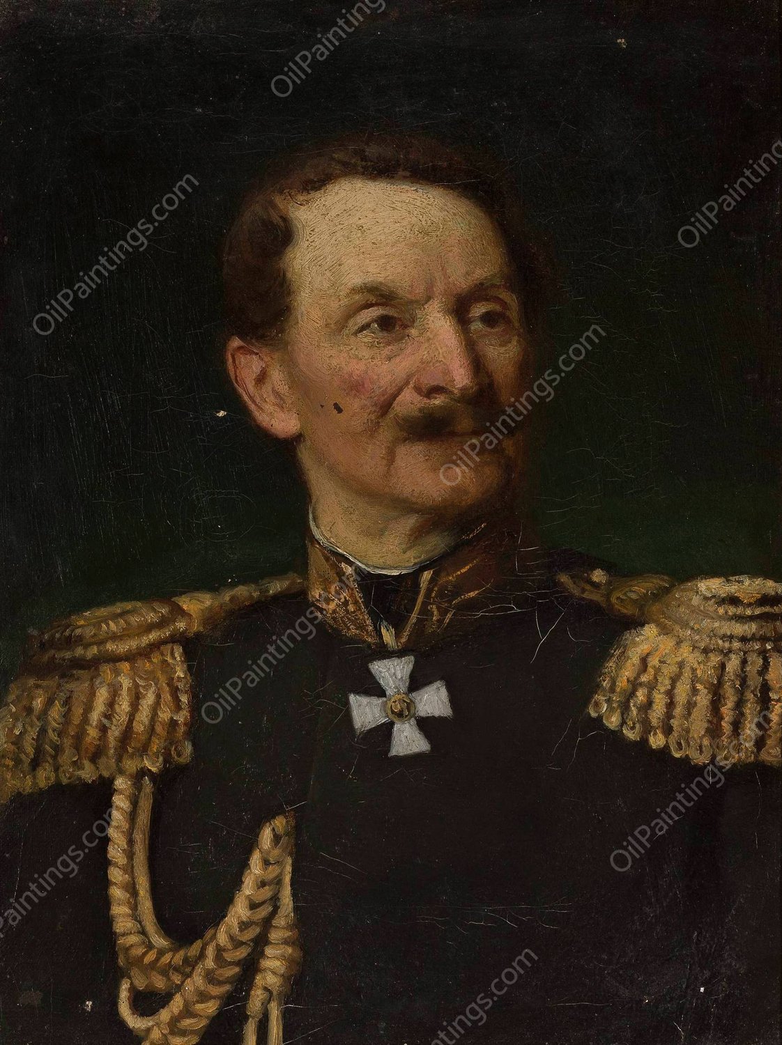 Portrait of count Friedrich Berg  by Leopold Horowitz - Hand-Painted Oil Painting Reproduction