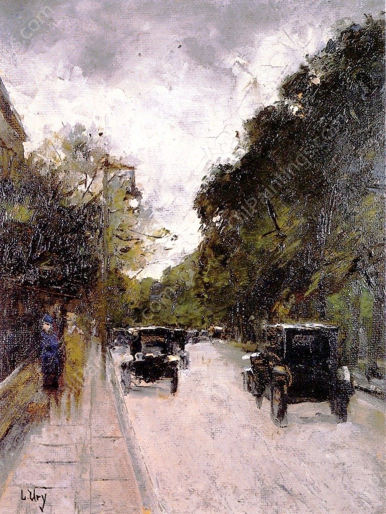 Lennestrasse by Lesser Ury - Hand-Painted Oil Painting Reproduction