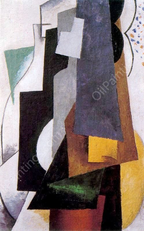 Malerische Architektonik by Liubov Popova - Hand-Painted Oil Painting Reproduction
