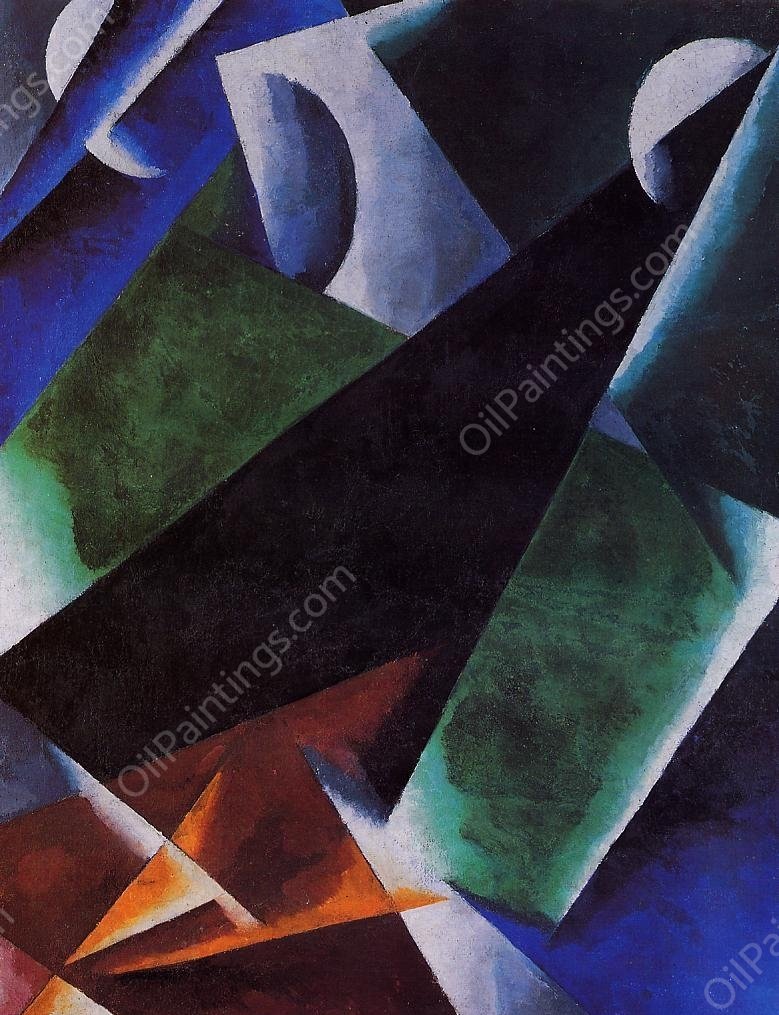 Painterly Architectonic by Liubov Popova - Hand-Painted Oil Painting Reproduction