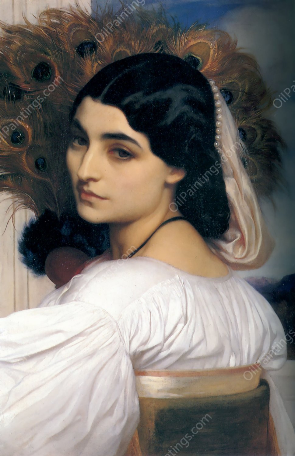 Pavonia by Lord Frederick Leighton - Hand-Painted Oil Painting Reproduction