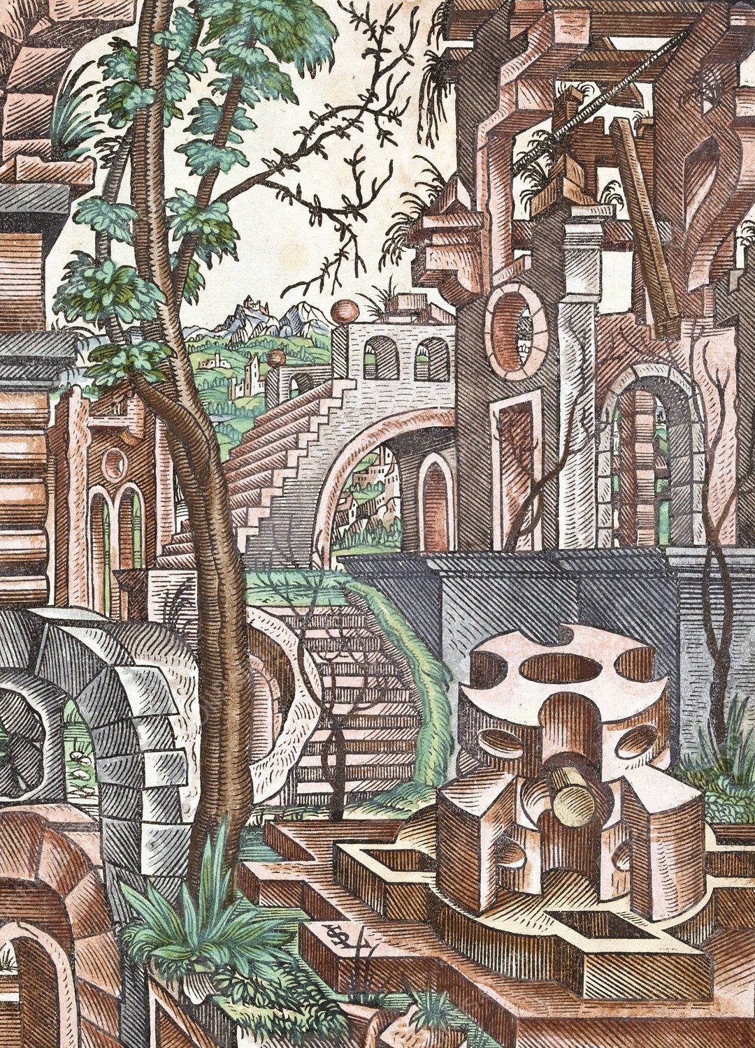 Geometria et Perspectiva 10  by Lorenz Stoer - Hand-Painted Oil Painting Reproduction