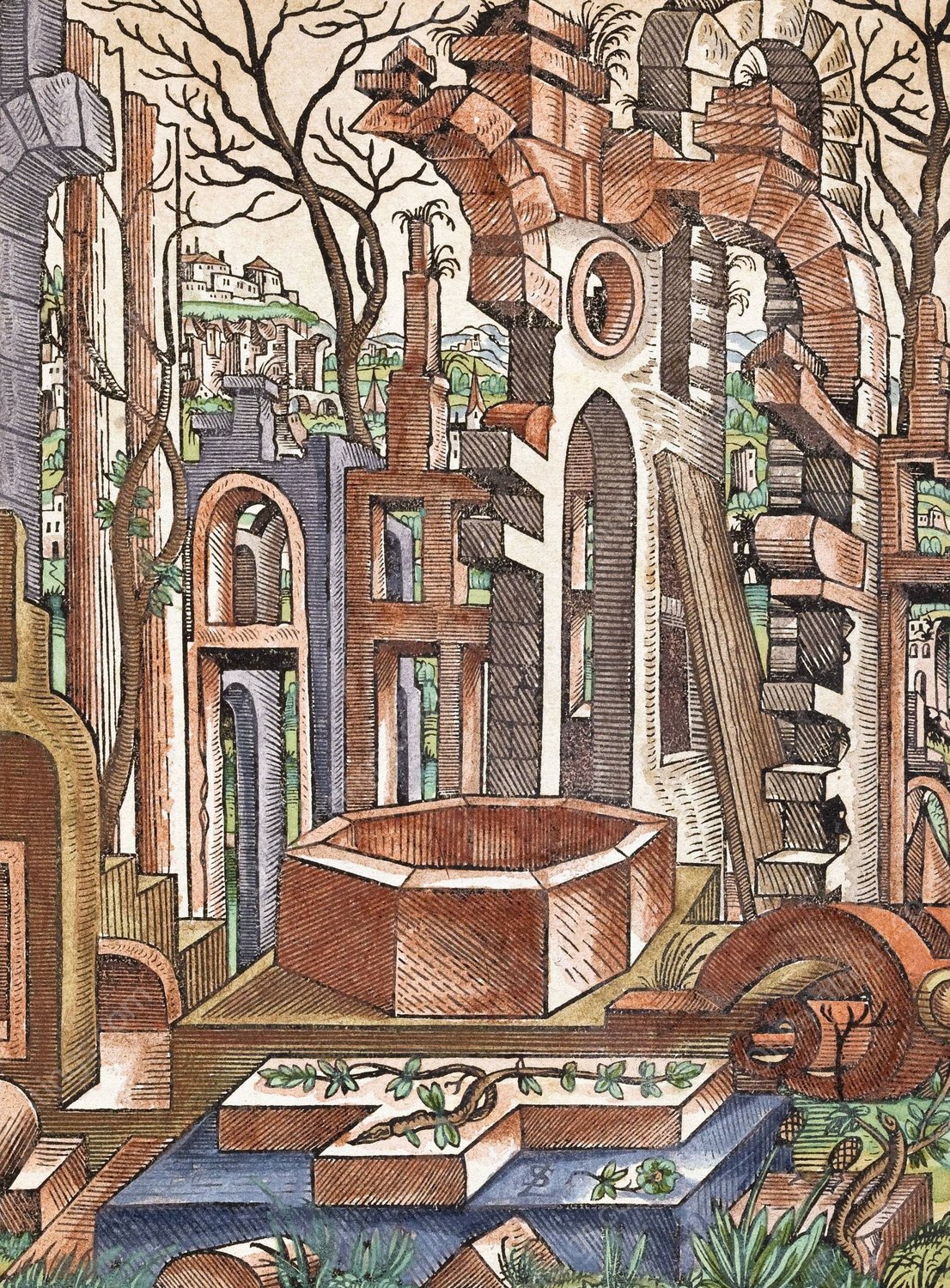 Geometria et Perspectiva 11  by Lorenz Stoer - Hand-Painted Oil Painting Reproduction