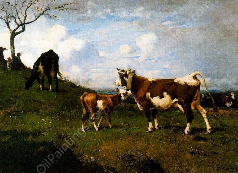 Altopiano also known as Pollone by Lorenzo Delleani - Hand-Painted Oil Painting Reproduction