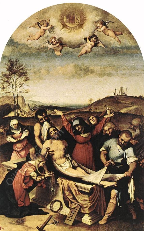 Entombment of Christ by Lorenzo Lotto - Hand-Painted Oil Painting Reproduction