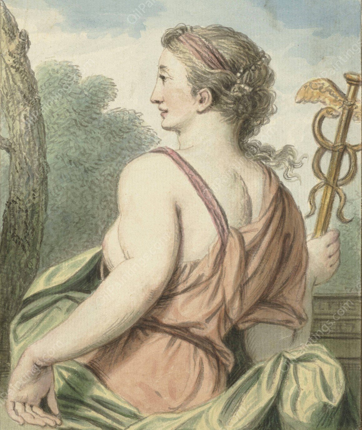 De Welsprekendheid  by Louis Fabritius Dubourg - Hand-Painted Oil Painting Reproduction