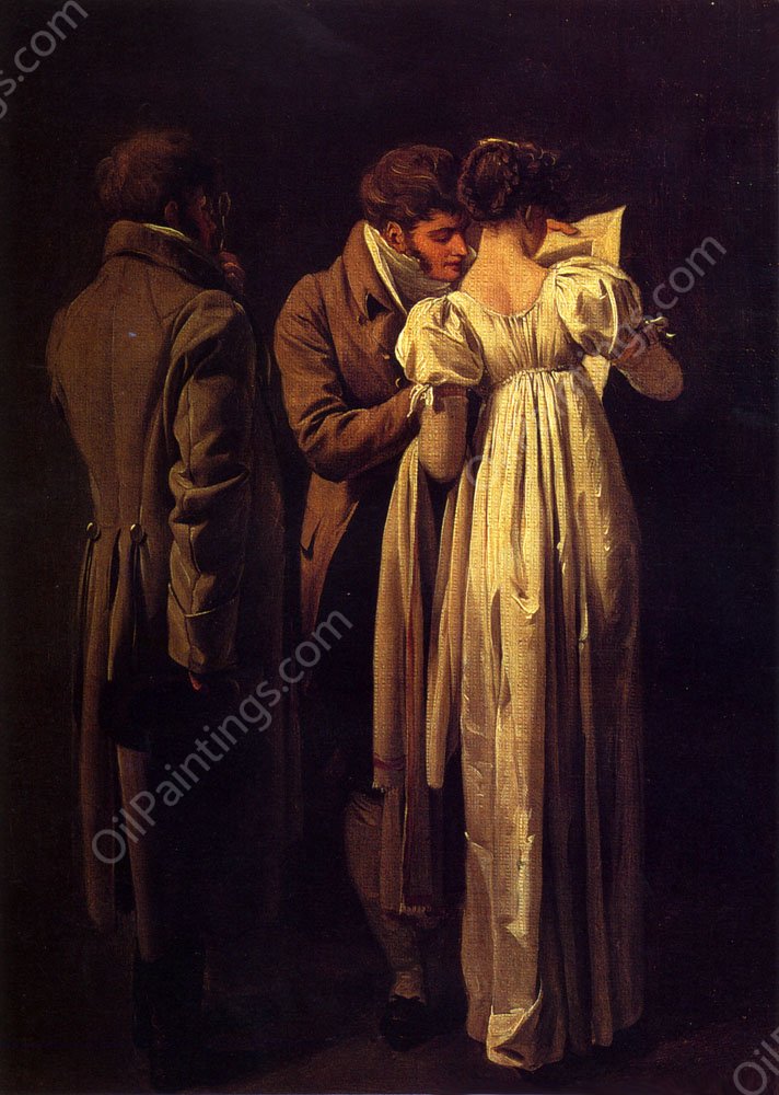 The Amateur Print Collectors by Louis Leopold Boilly - Hand-Painted Oil Painting Reproduction