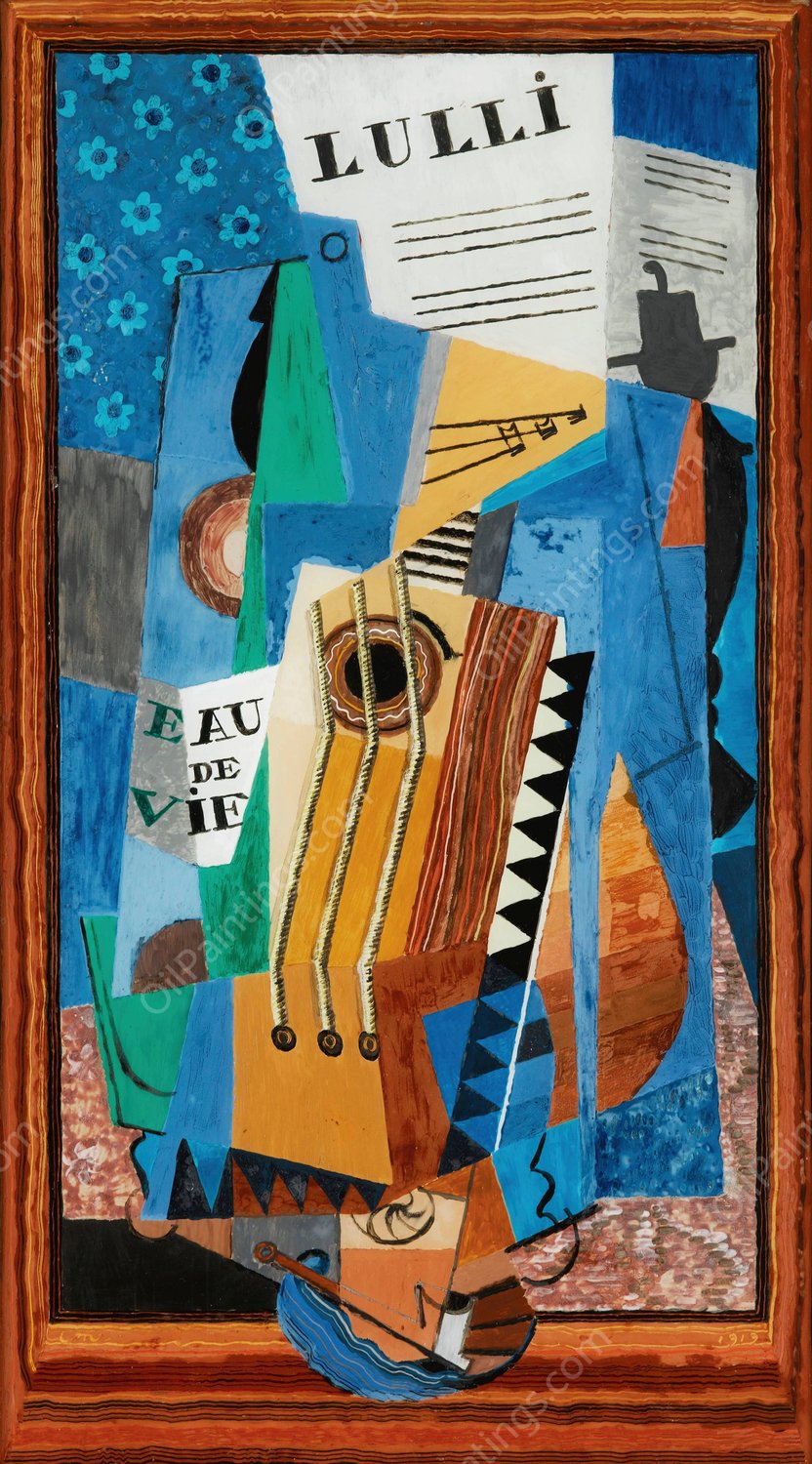 Lulli  by Louis Marcoussis - Hand-Painted Oil Painting Reproduction