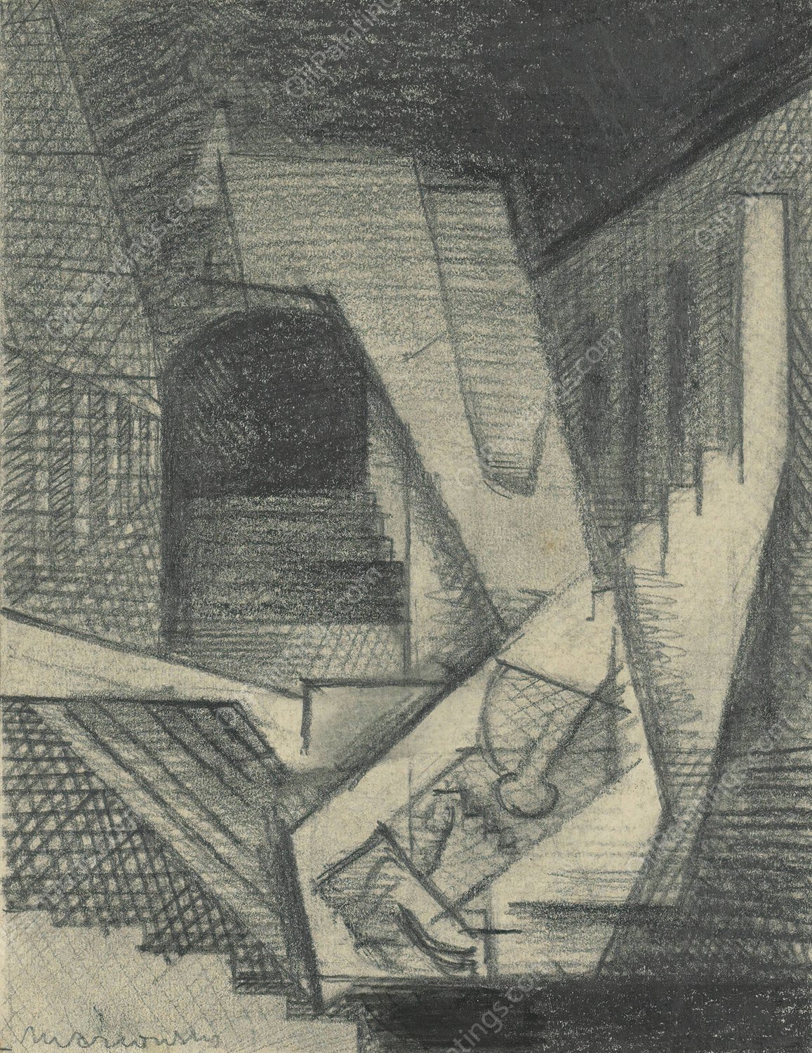 Un reve  by Louis Marcoussis - Hand-Painted Oil Painting Reproduction