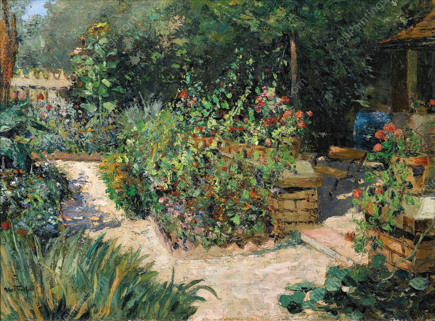 Le Jardin by Louis Abel-Truchet - Hand-Painted Oil Painting Reproduction