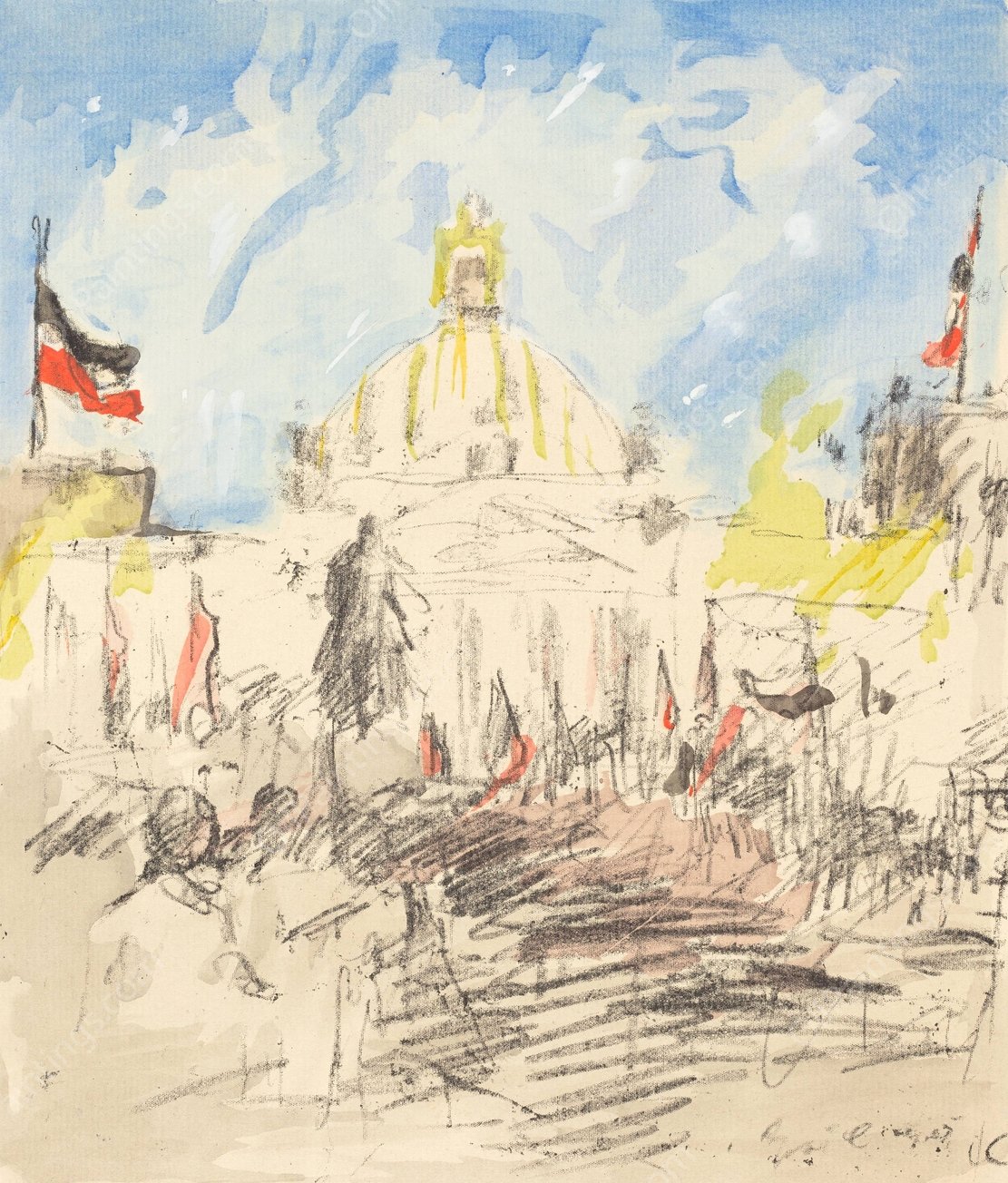 Bismarckfeier  by Lovis Corinth - Hand-Painted Oil Painting Reproduction