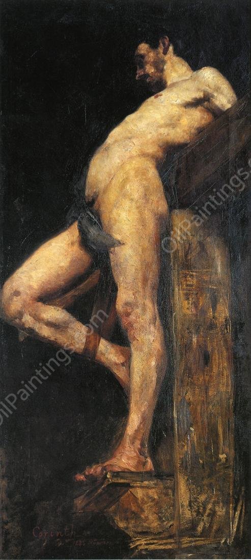 Crucified Thief by Lovis Corinth - Hand-Painted Oil Painting Reproduction