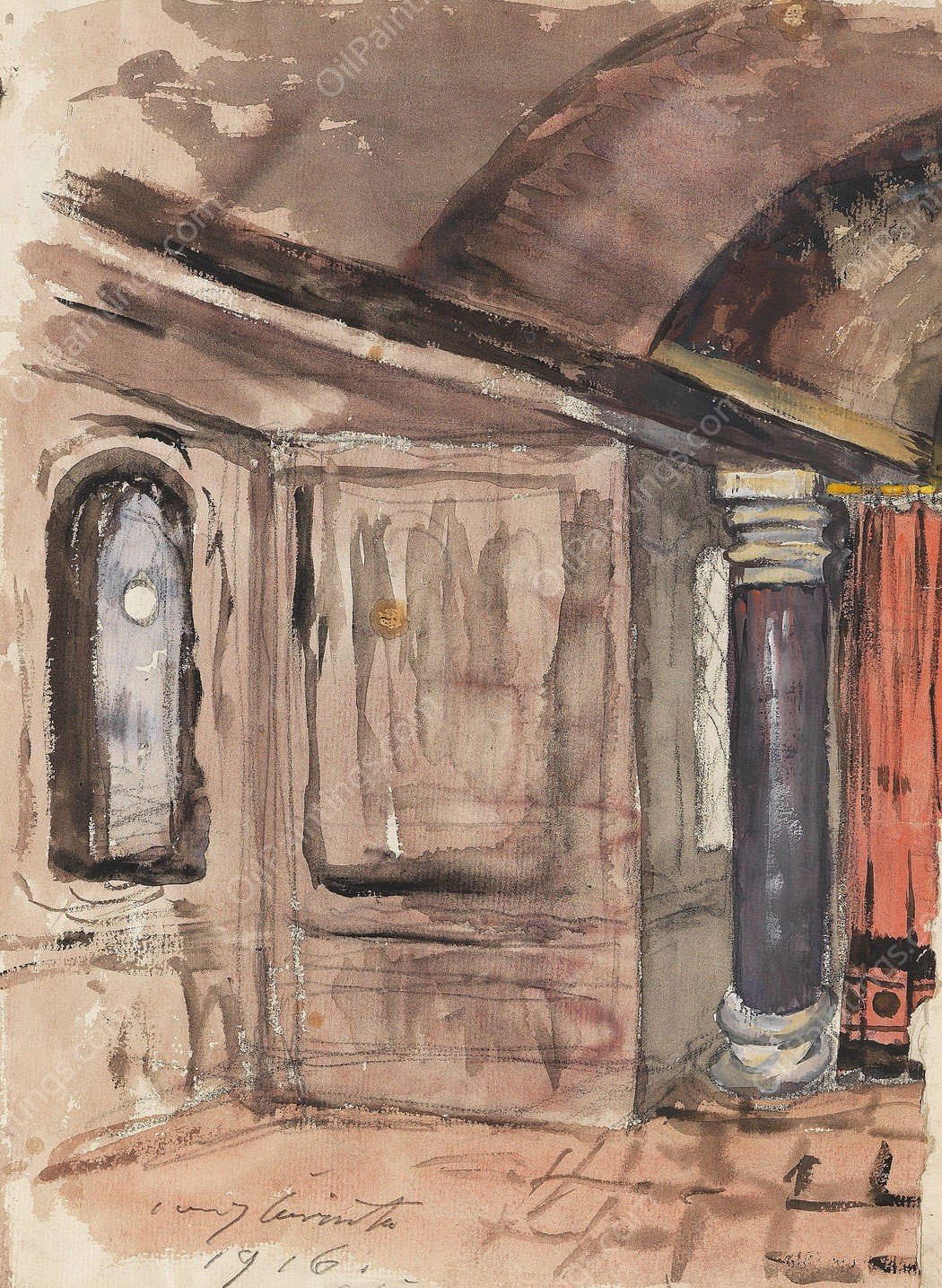 Interieur  by Lovis Corinth - Hand-Painted Oil Painting Reproduction