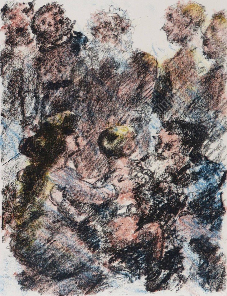 Wilhelm Tell Der Tod Attinghausens by Lovis Corinth - Hand-Painted Oil Painting Reproduction