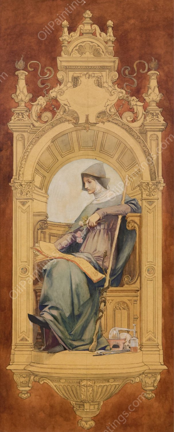 La Medecine by Luc-Olivier Merson - Hand-Painted Oil Painting Reproduction