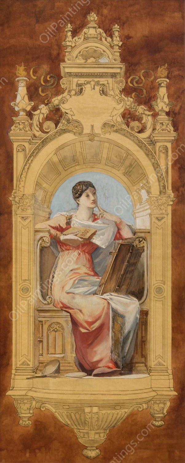 Les Sciences juridiques by Luc-Olivier Merson - Hand-Painted Oil Painting Reproduction