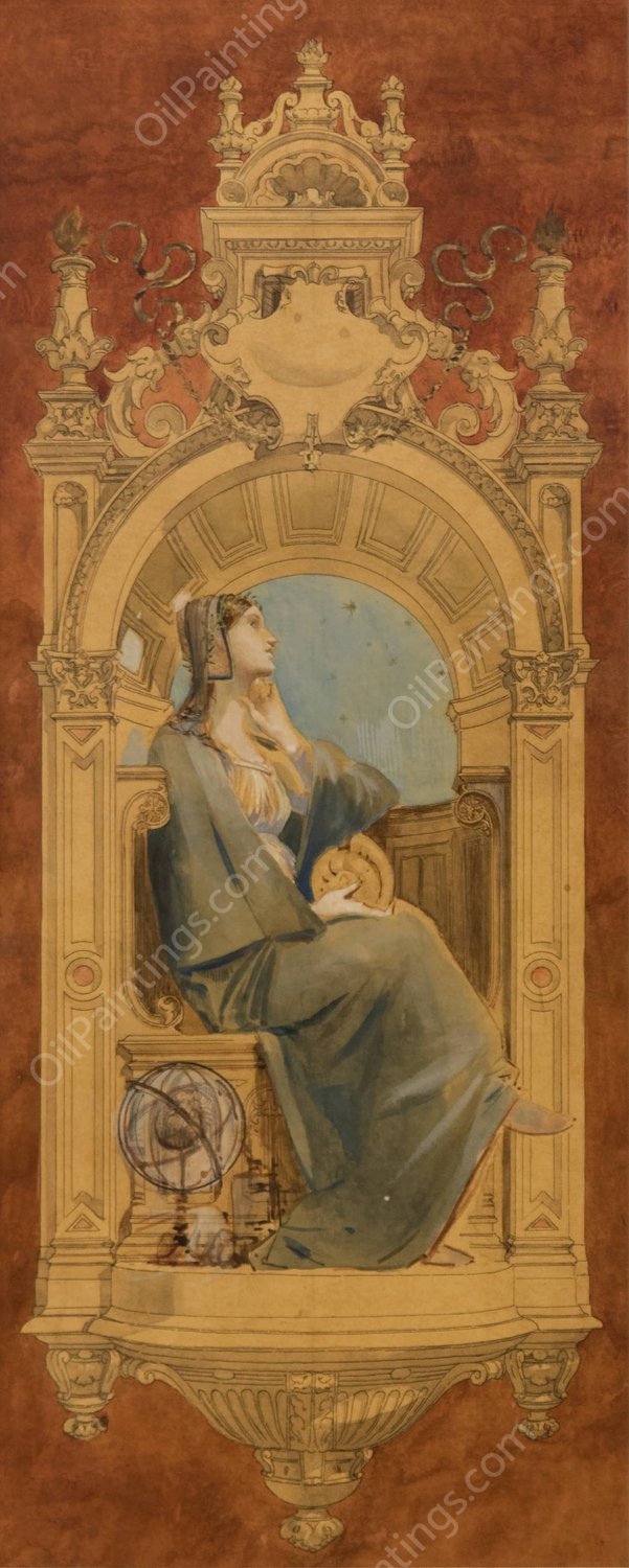 Les Sciences by Luc-Olivier Merson - Hand-Painted Oil Painting Reproduction