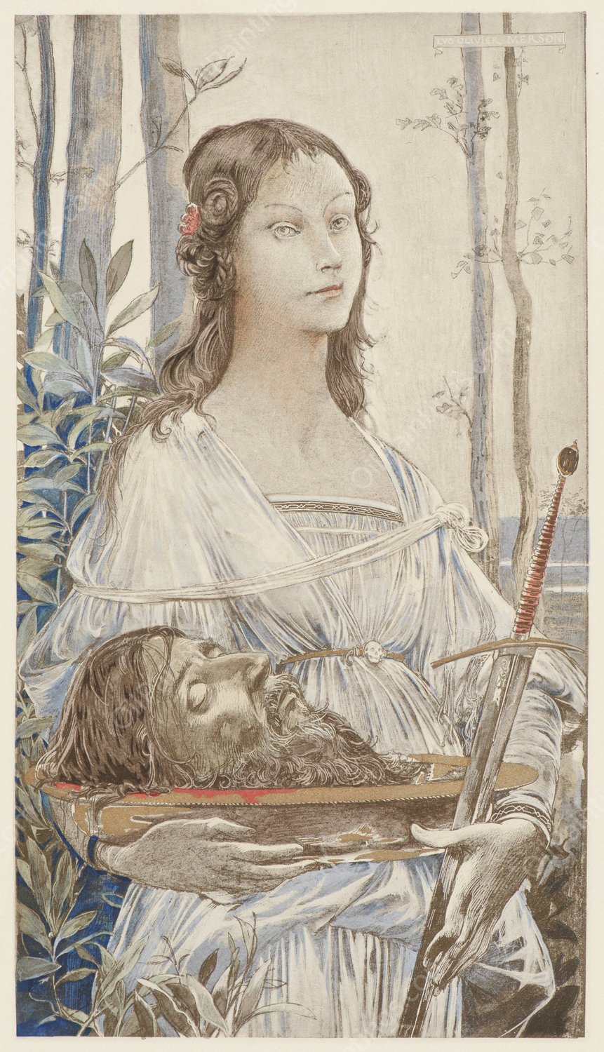 Salome  by Luc-Olivier Merson - Hand-Painted Oil Painting Reproduction