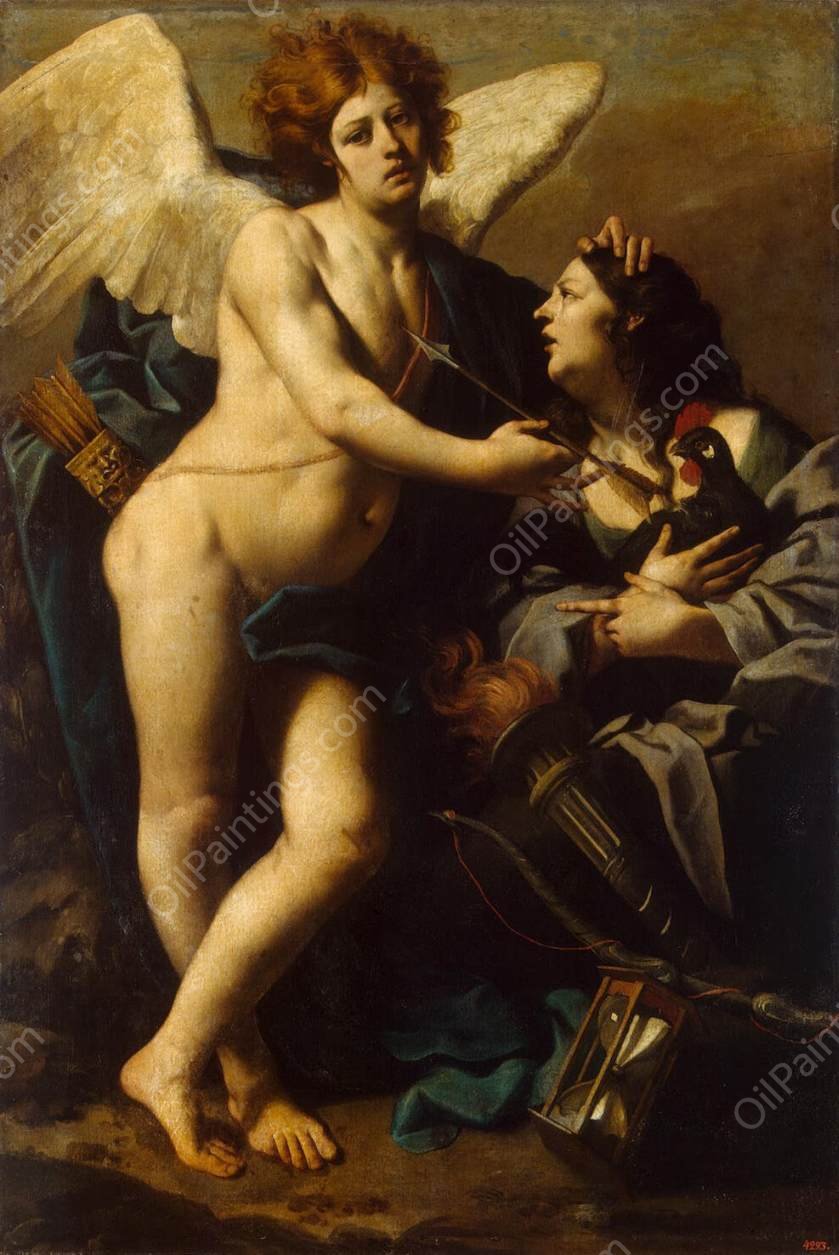 Allegory of Jealousy by Luca Ferrari - Hand-Painted Oil Painting Reproduction