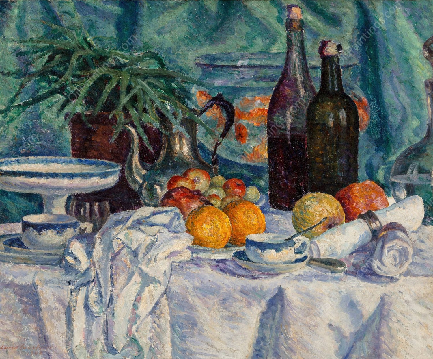 Nature morte  by Lucie Cousturier - Hand-Painted Oil Painting Reproduction