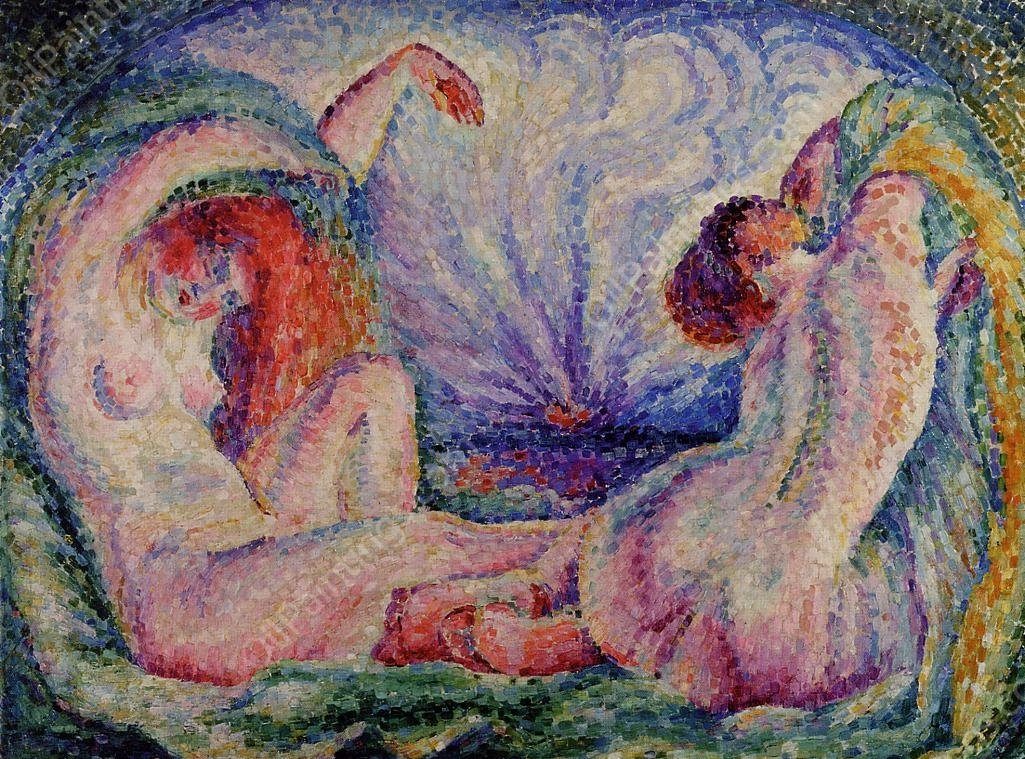 Sunset by Lucie Cousturier - Hand-Painted Oil Painting Reproduction