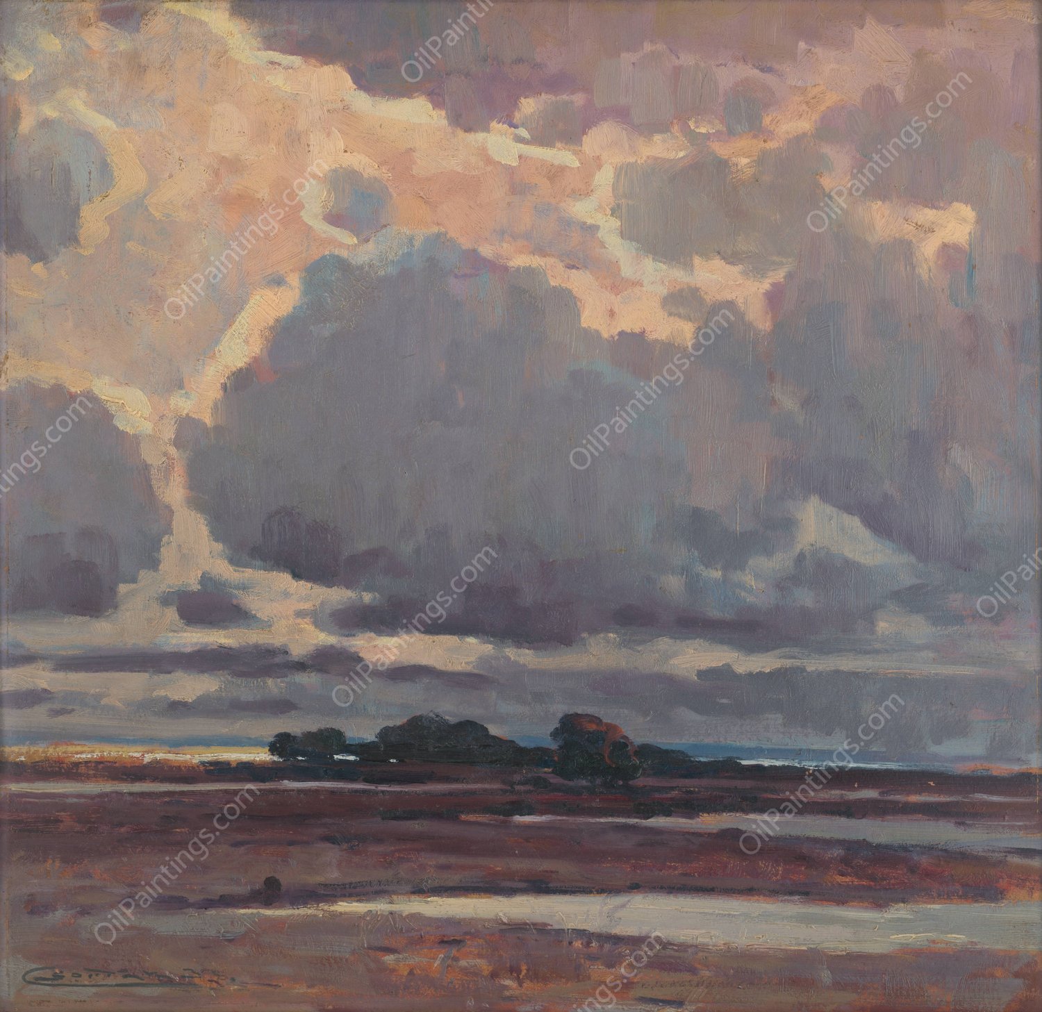 After the storm  by Ludovit Cordak - Hand-Painted Oil Painting Reproduction