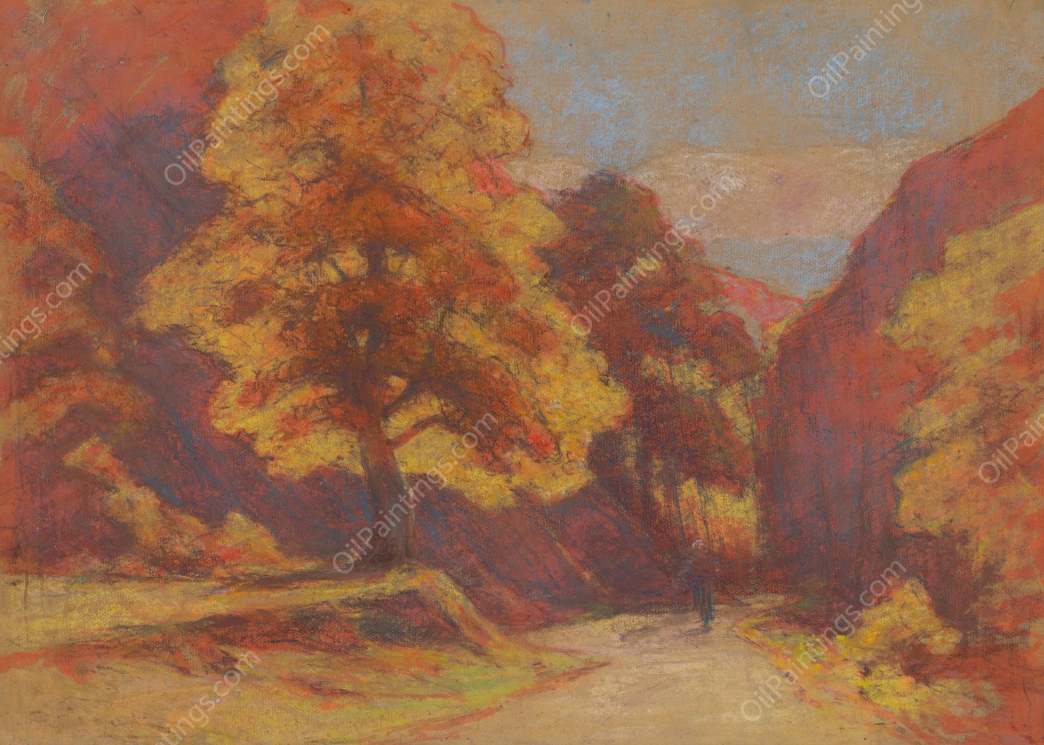 From Zadielska dolina  by Ludovit Cordak - Hand-Painted Oil Painting Reproduction