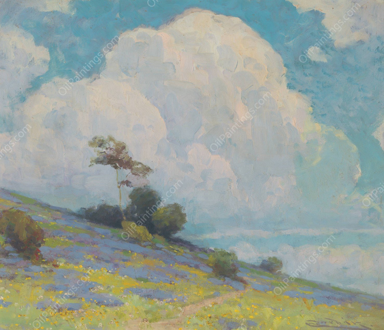 Landscape  by Ludovit Cordak - Hand-Painted Oil Painting Reproduction