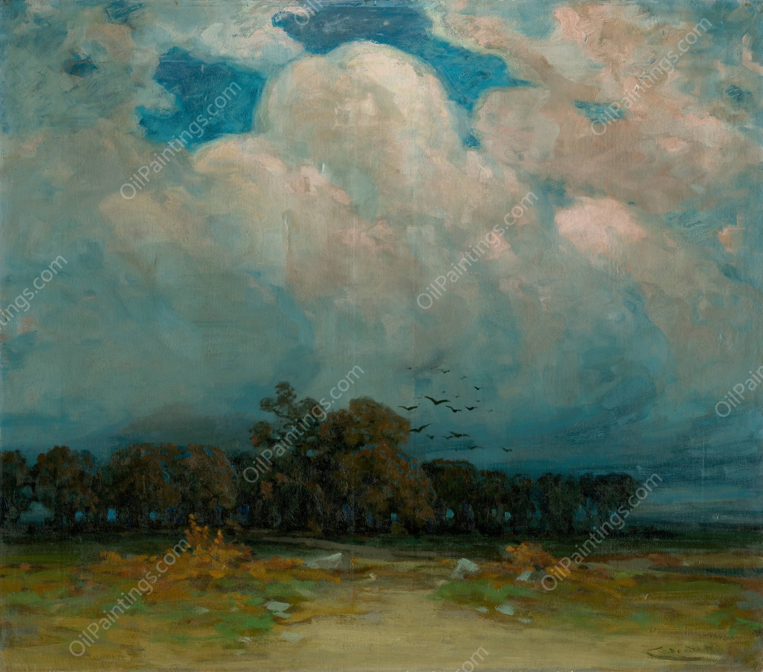 Pine  by Ludovit Cordak - Hand-Painted Oil Painting Reproduction